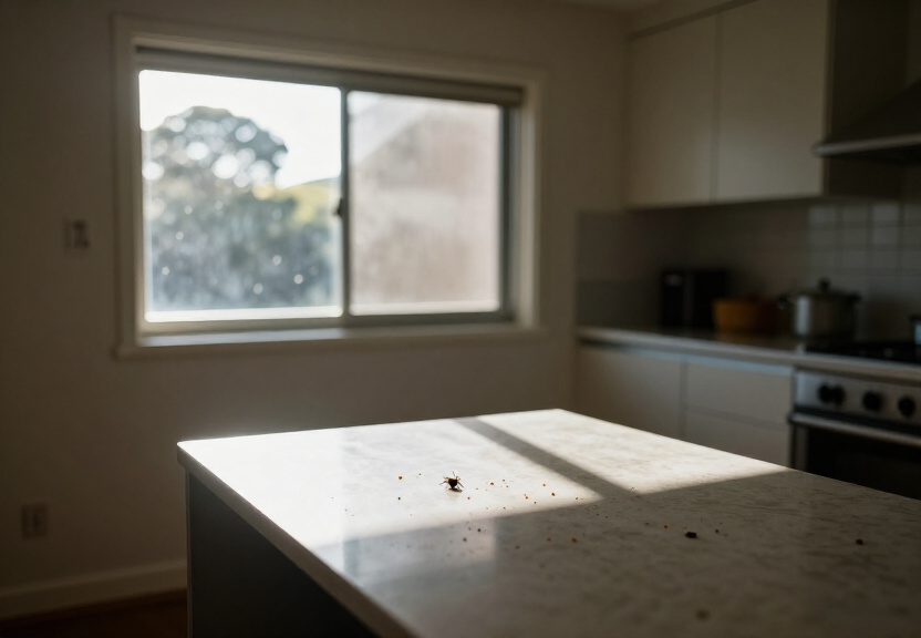 Rodent droppings and contamination in a Curl Curl kitchen before treatment